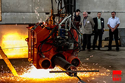 Flash butt welding of steel pipe